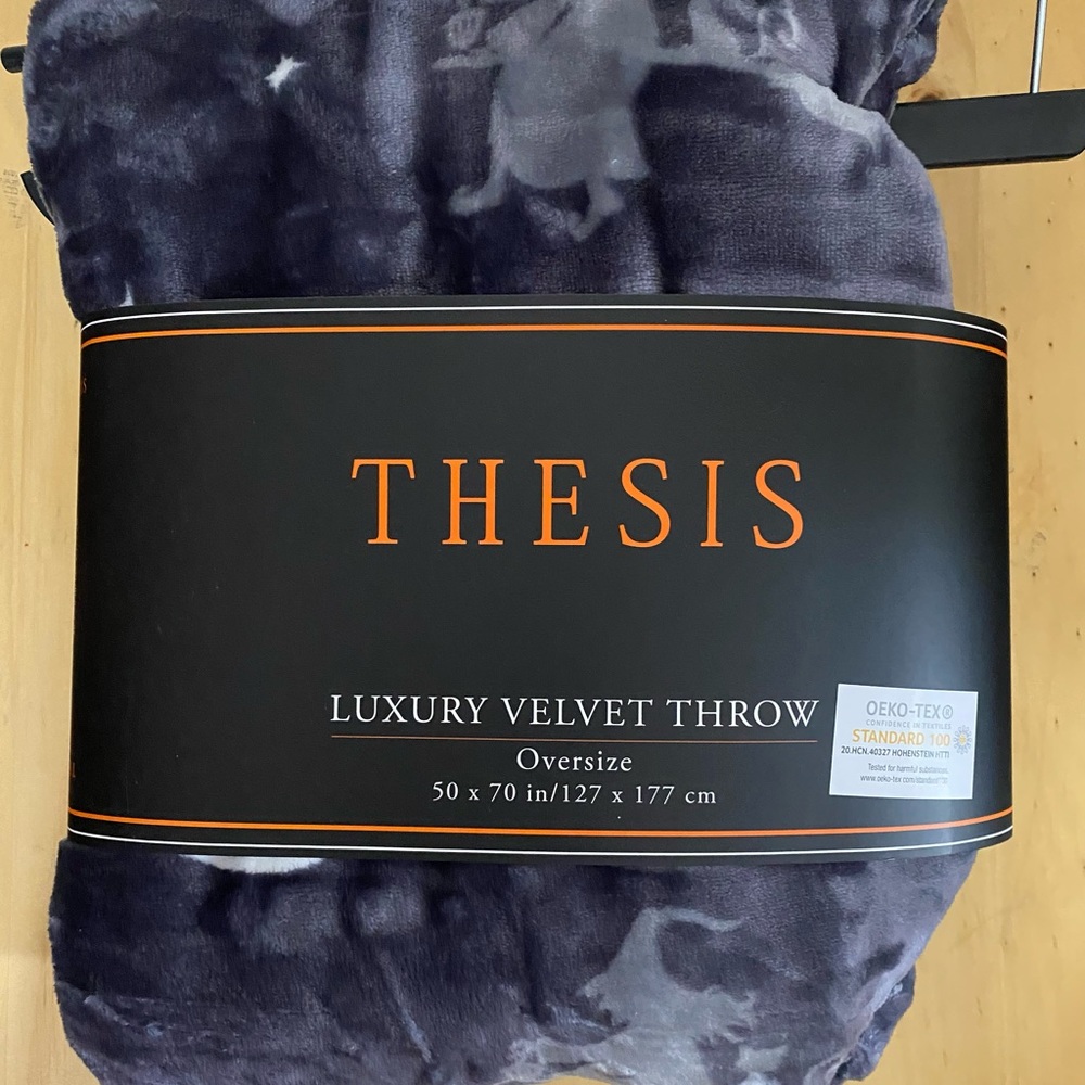 THESIS LUXURY VELVET THROW
Oversize 50 x 70 in/127 × 177 cm